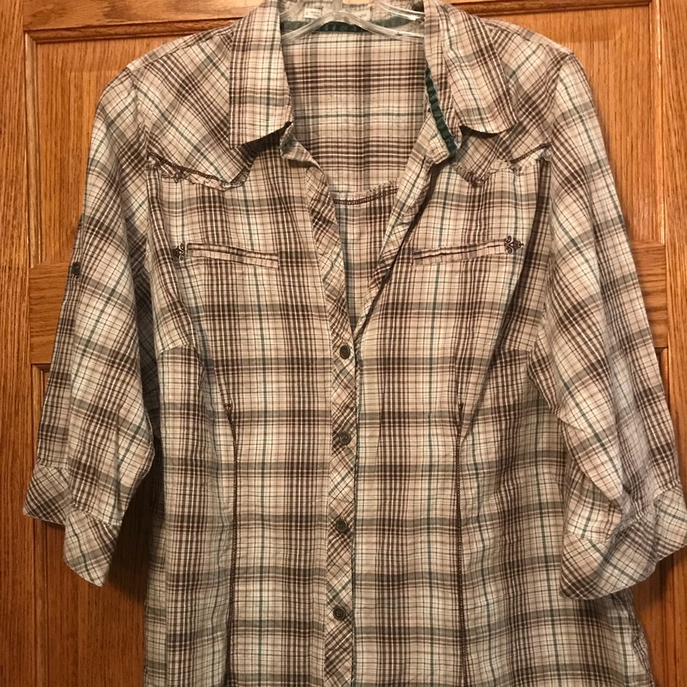 Maurice’s plaid top
